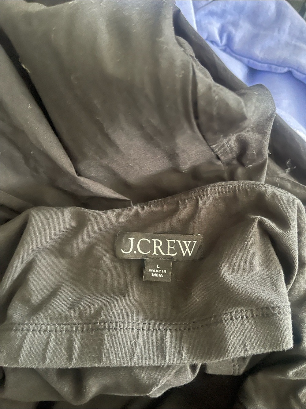 J. Crew Tank Dress Maxi with Poplin with Poplin Skirt Black - Picture 5 of 7